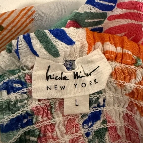 Nicole Miller Women’s Large Boho Maxi Tropical Skirt with Slit Leg Rayon - Picture 8 of 13